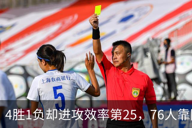 4胜1负却进攻效率第25，76人靠防守效率第3撑住开局